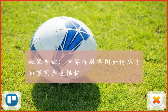 独家专访：世界杯冠军国如何从小组赛突围至捧杯